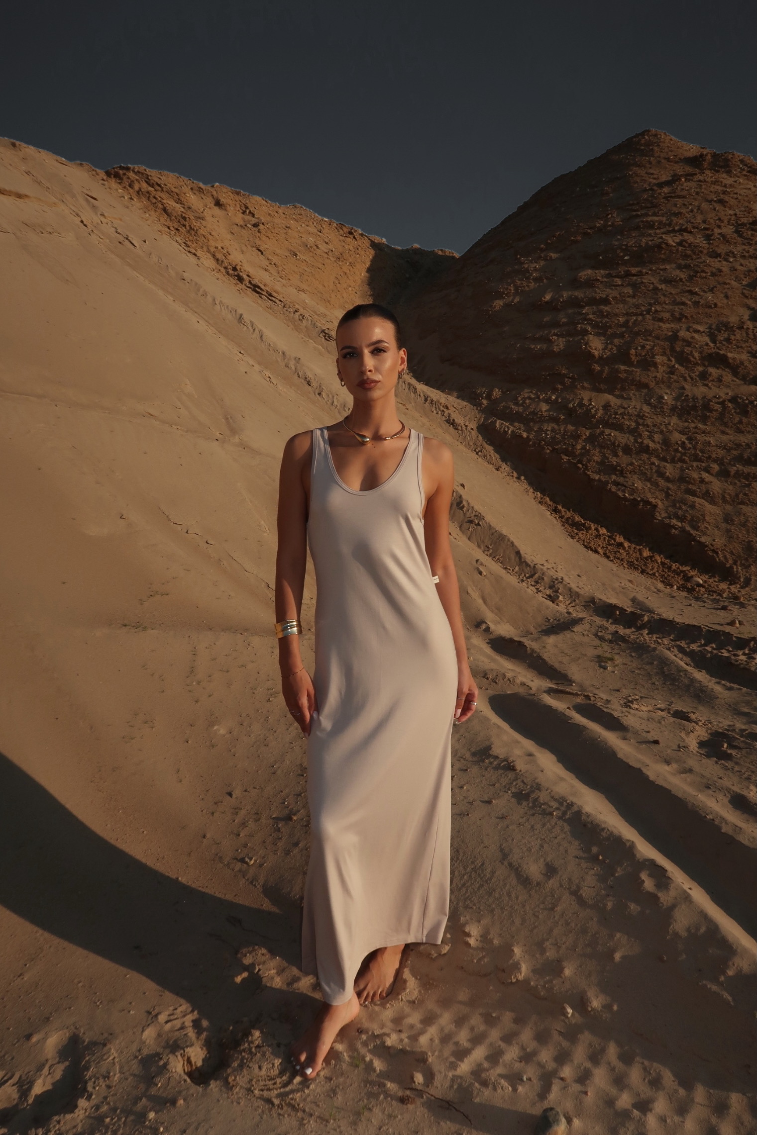 EMIRA DRESS IN NUDE - Image 3