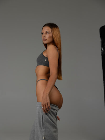 DARK MELANGE LINGERIE SET