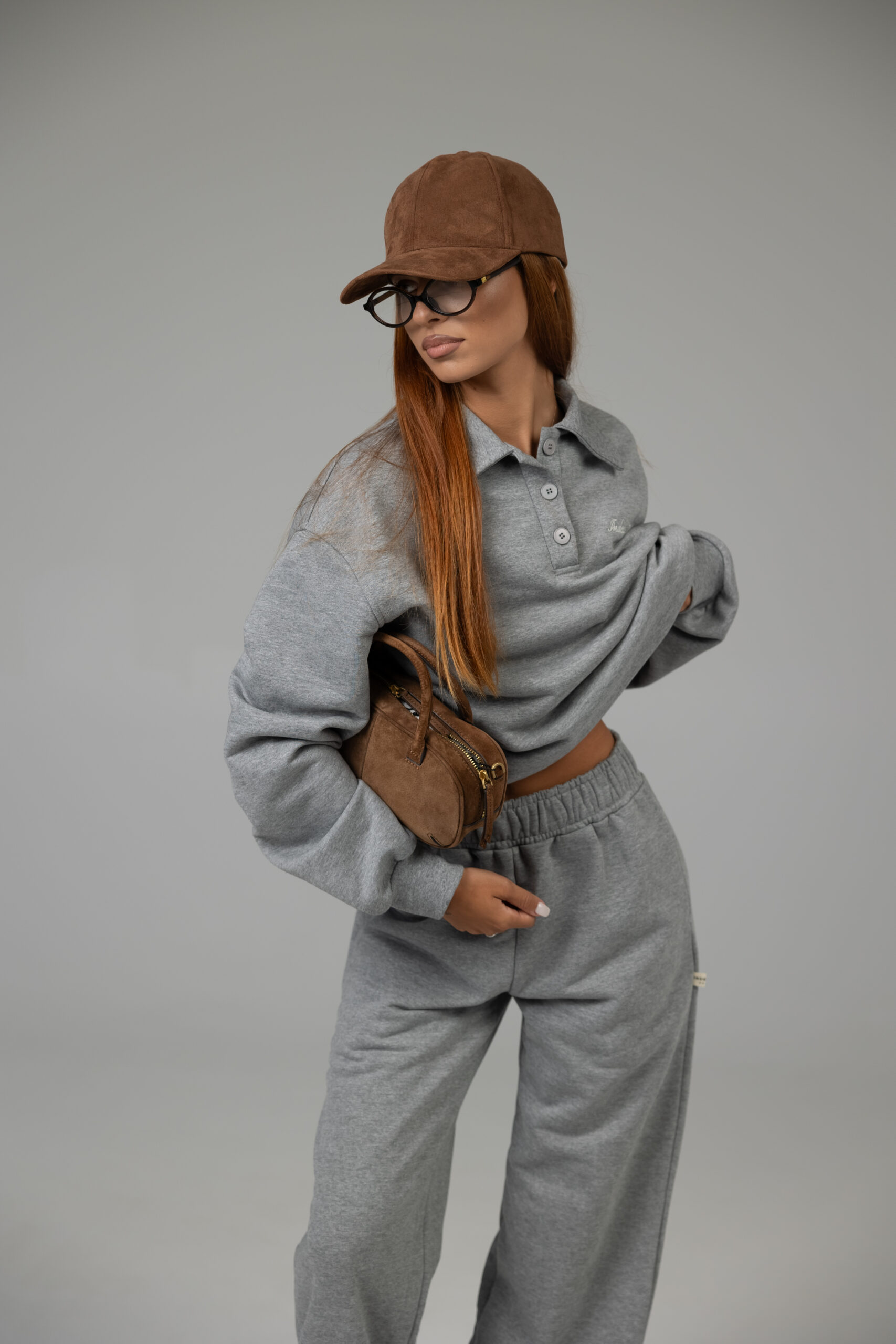 DARK MELANGE POLO SWEAT - Image 2