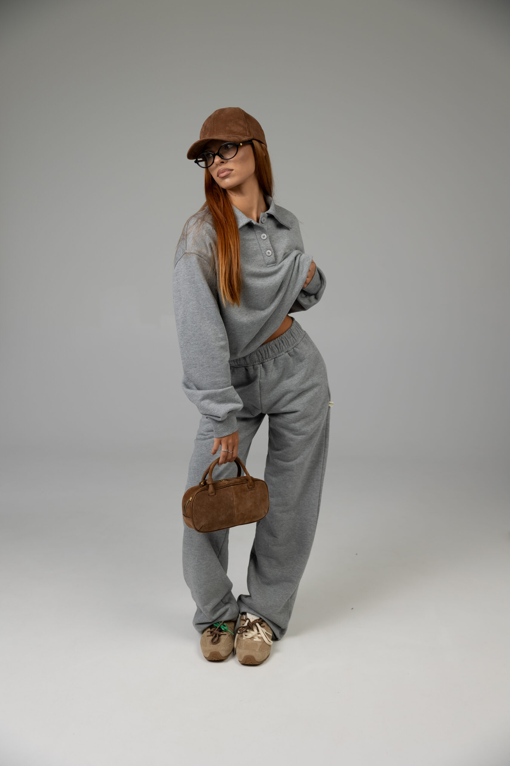 DARK MELANGE POLO SWEAT - Image 4