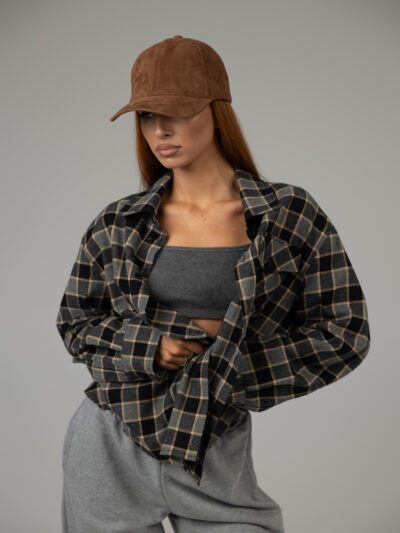 DADDY'S SHIRT IN GRAY BLACK | PETITE