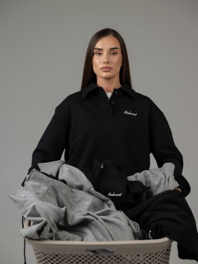 BLACK POLO SWEAT