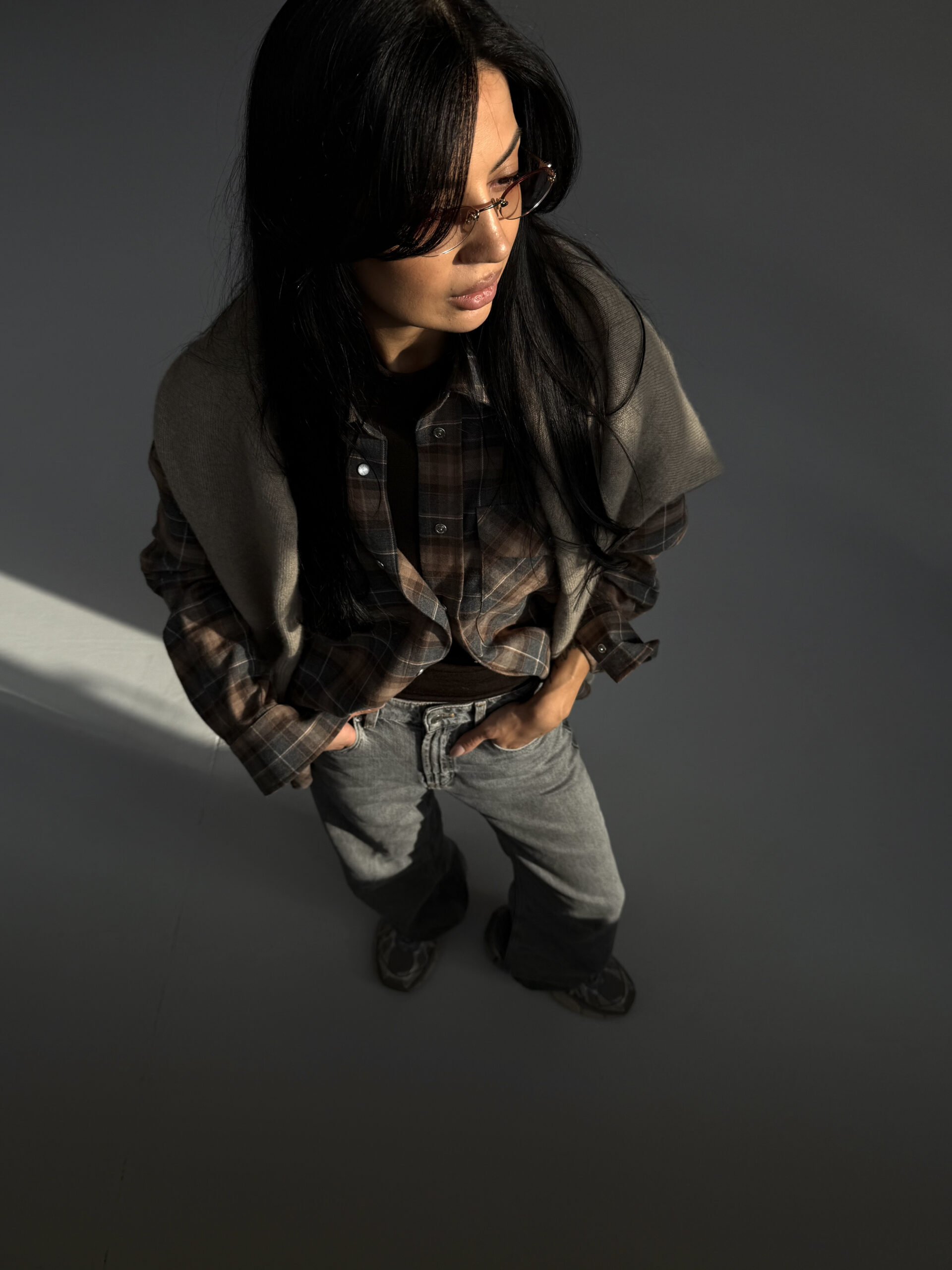 DADDY'S SHIRT IN BROWN GRAY - Image 2