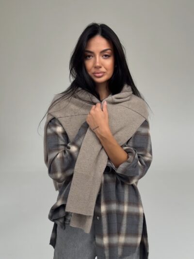 DADDY'S SHIRT IN GRAY BEIGE