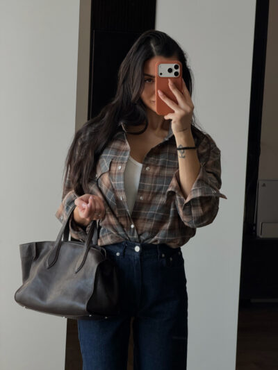 DADDY'S SHIRT IN BROWN GRAY