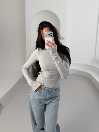 MELANGE BASE LONG WITH SLITS